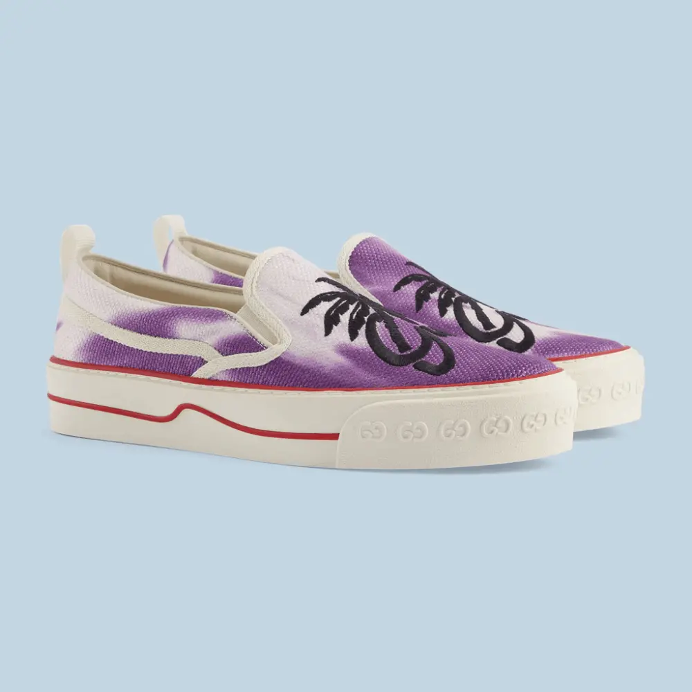 Giày Gucci Tennis 1977 Slip On 'Purple' 703553-U5H10-5560 - Ảnh 3
