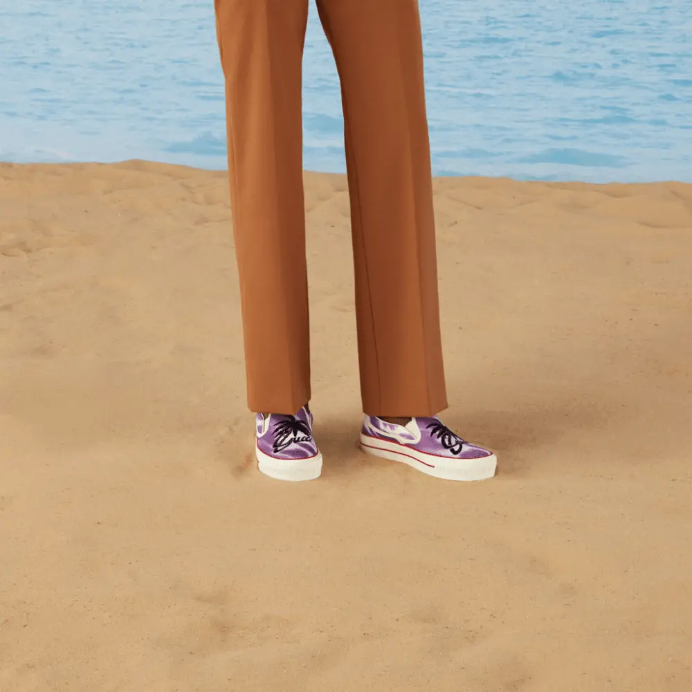 Alternative view of Giày Gucci Tennis 1977 Slip On 'Purple' 703553-U5H10-5560