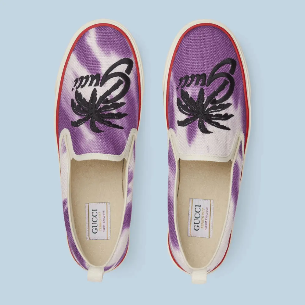 Giày Gucci Tennis 1977 Slip On 'Purple' 703553-U5H10-5560 - Ảnh 4