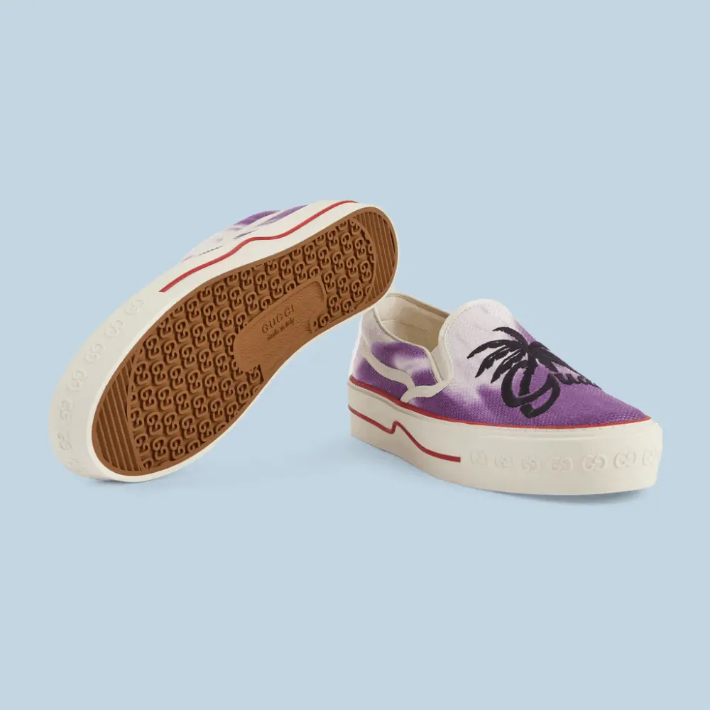 Giày Gucci Tennis 1977 Slip On 'Purple' 703553-U5H10-5560 - Ảnh 6