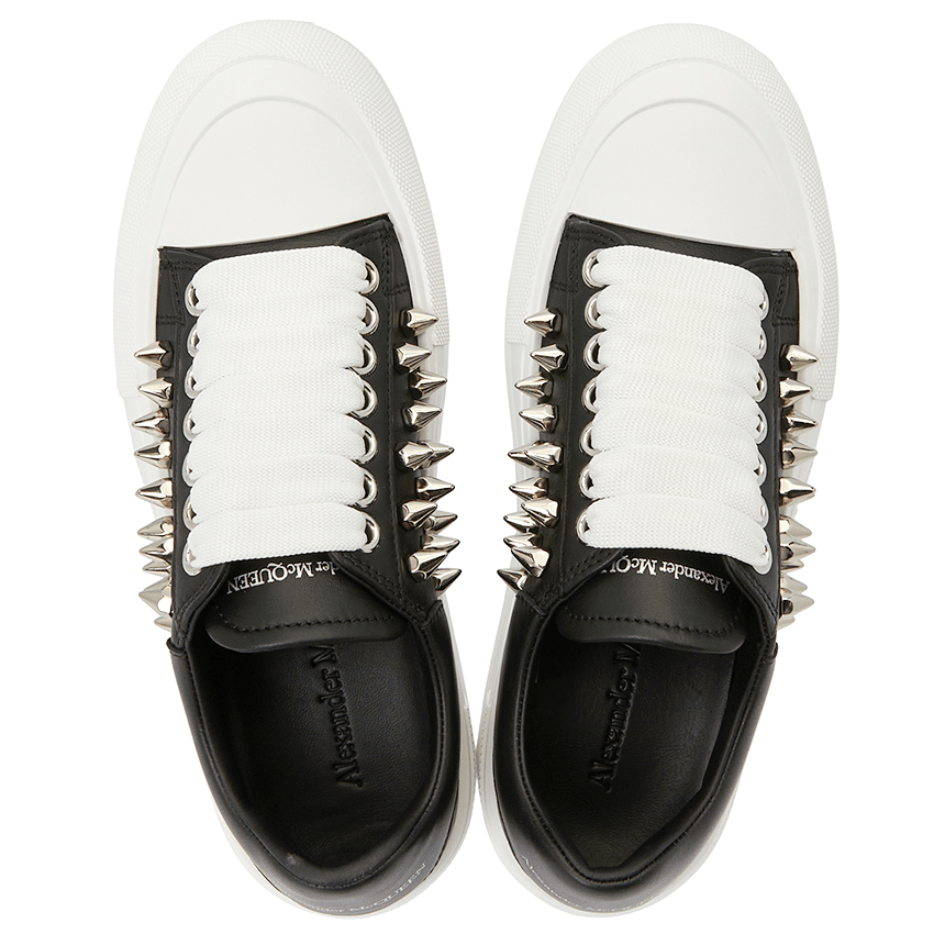 Giày Alexander Mcqueen Deck Plimsol 'Black' 708083-WHT9K-1081 - Ảnh 3