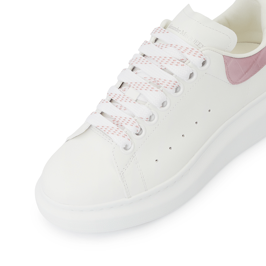 Giày Alexander Mcqueen Oversole Crocodile 'White' 718233-WICG6-8887 - Ảnh 2