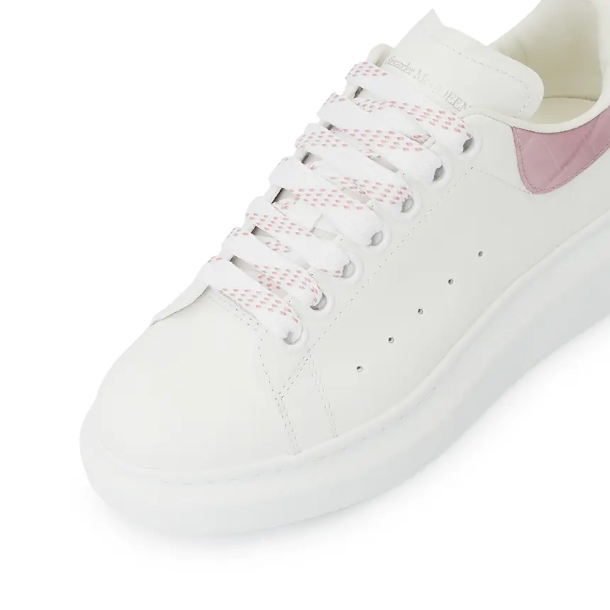 Alternative view of Giày Alexander Mcqueen Oversole Crocodile 'White' 718233-WICG6-8887