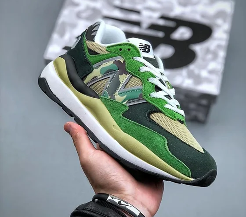 Giày New Balance BAPE x 5740 'Green' M5740BAE - Ảnh 4