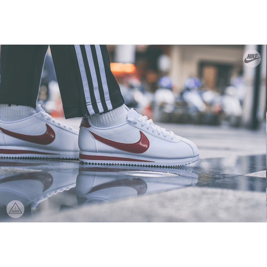 Giày Nike Wmns Classic Cortez Leather 'Red Crush' 807471-108 - Ảnh 3