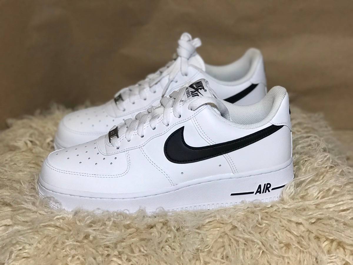 Giày Nike Air Force 1 'White Black' GS CT7724-100 - Ảnh 4