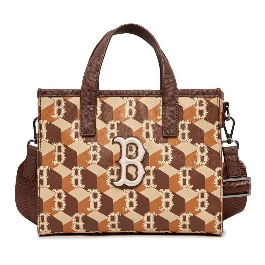 Túi MLB Cube Monogram Small Tote Bag 'Boston Red Sox' 3AORS022N-43BRD