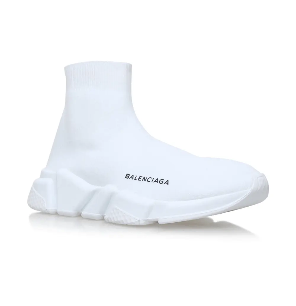 Alternative view of Giày Balenciaga Speed Trainer Mid 'Triple White' 458653-W05G0-9000