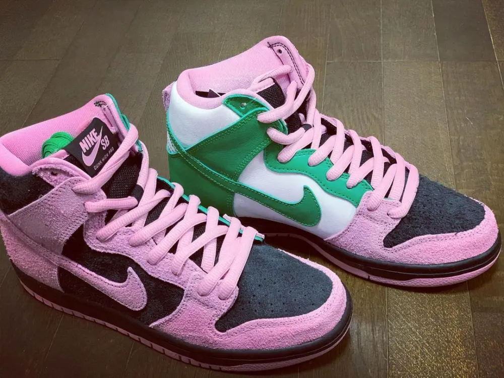 Giày Nike Dunk High Pro Premium SB Invert Celtics CU7349-001 - Ảnh 4