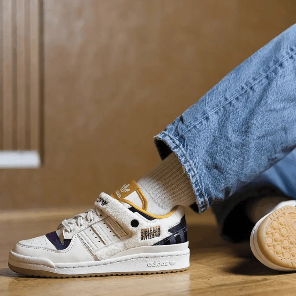 Giày Adidas Girls Are Awesome x Wmns Forum Low 'White Purple Beauty' GY2680 - Ảnh 4