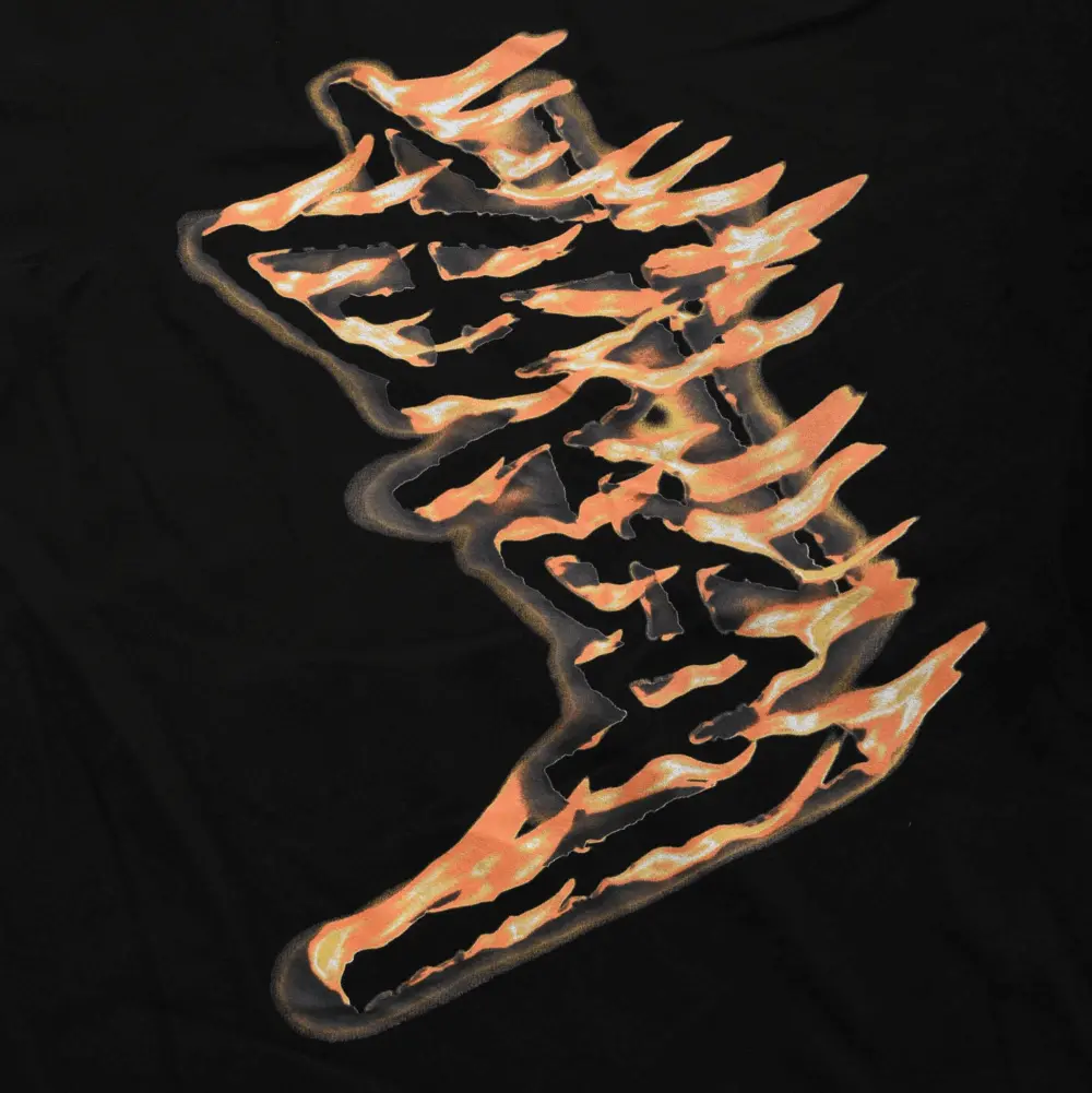 Áo Stussy Burning Stock T-shirt 'Black' - Ảnh 3
