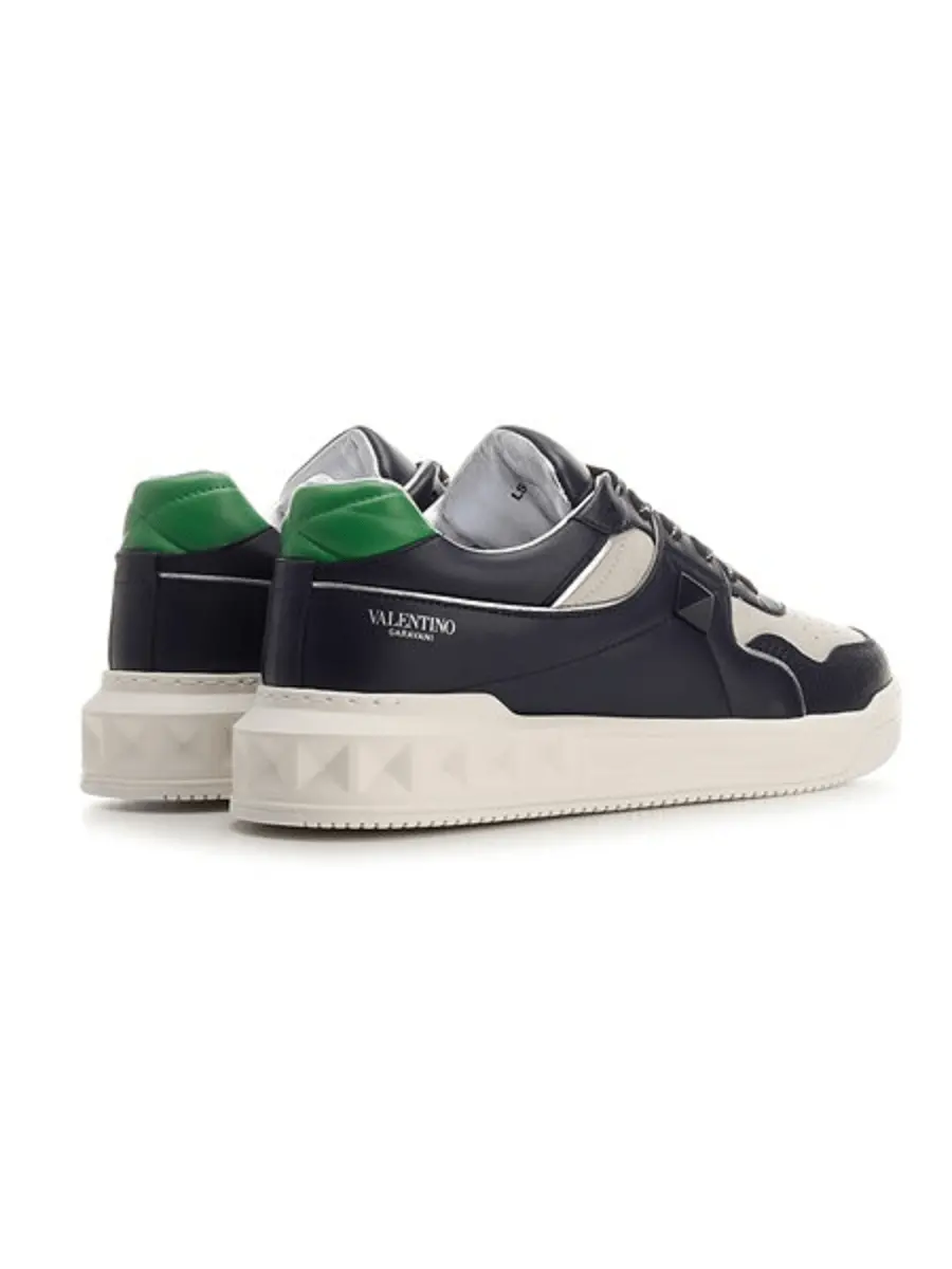 Giày Valentino Garavani ONE STUD Low-Top Sneaker in Nappa Leather 1Y2S0E71QEE6SJ - Ảnh 4