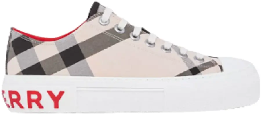 Giày Burberry Check Cotton Sneakers 'Buttermilk' 80525651