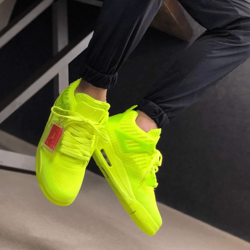 Giày Nike Air Jordan 4 Flyknit 'Volt' AQ3559-700 - Ảnh 6