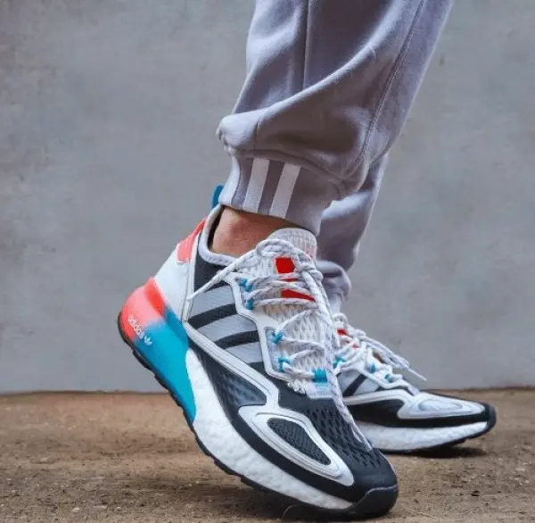 Alternative view of Giày Adidas ZX 2K Boost 'White Multi' FY2012