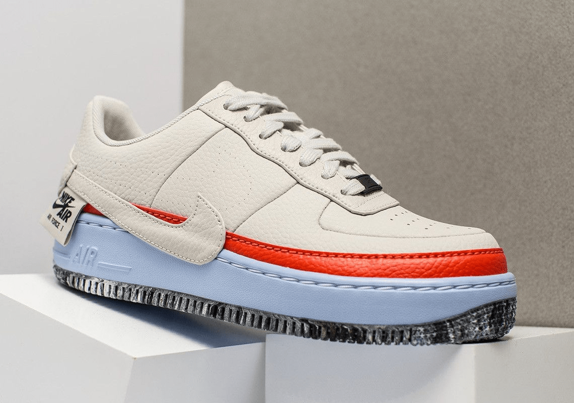 Giày Nike Air Force 1 Jester XX 'Light Bone Team Orange' AT2497-002 - Ảnh 4