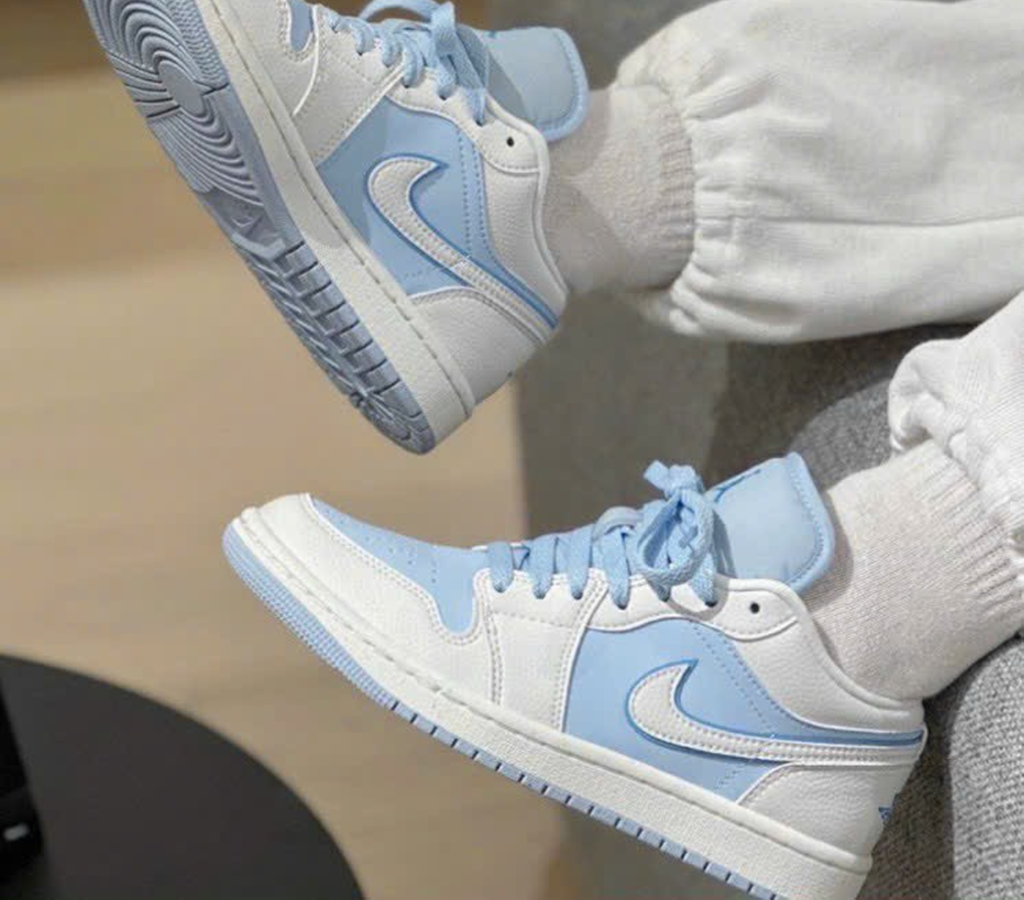 Giày Nike Air Jordan 1 Low 'Ice Blue' DV1299-104 - Ảnh 4