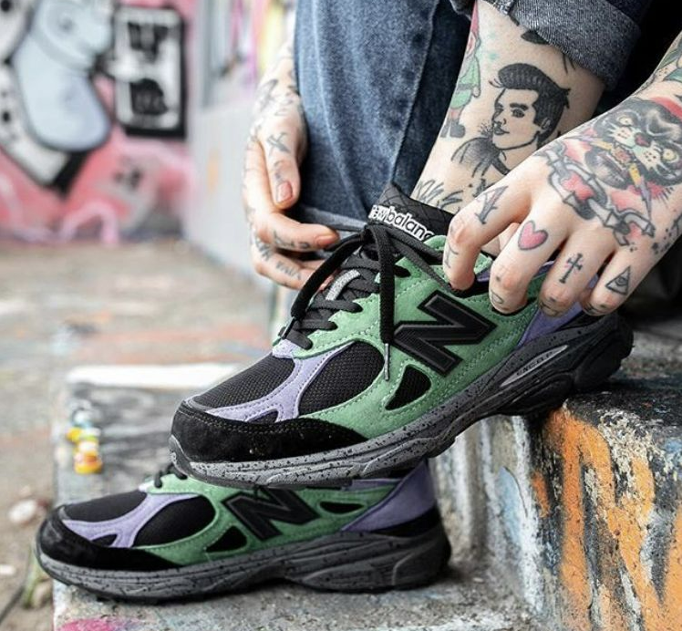 Giày New Balance Stray Rats x 990v3 Made in USA ‘The Joker’ M990SK3 - Ảnh 3
