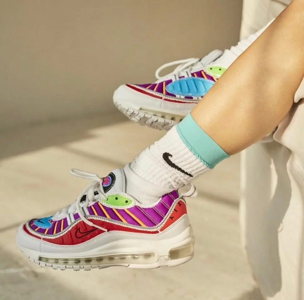 Alternative view of Giày Nike Air Max 98 Cut Away White CJ0634-101