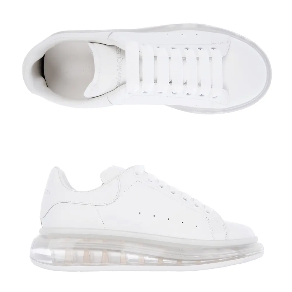 Giày Alexander McQueen Wmns Oversized Sneaker 'Clear Sole - White' 611698-WHX98-9000 - Ảnh 6