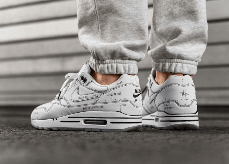 Giày Nike Air Max 1 Tinker Sketch to Shelf White CJ4286-100 - Ảnh 5