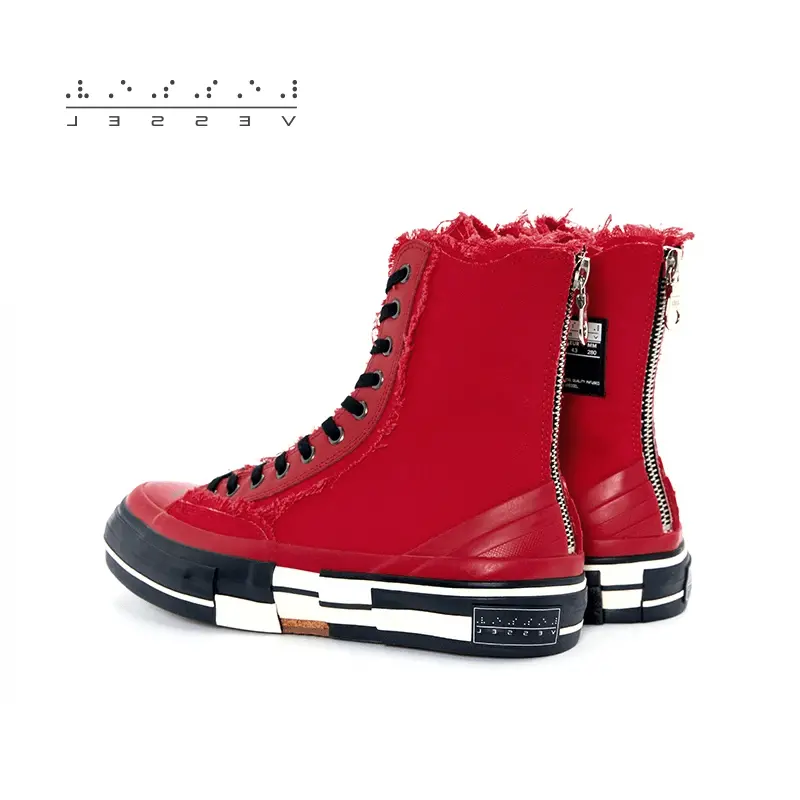 Alternative view of Giày Xvessel G.O.P. Highs for Yohji Yamamoto Red