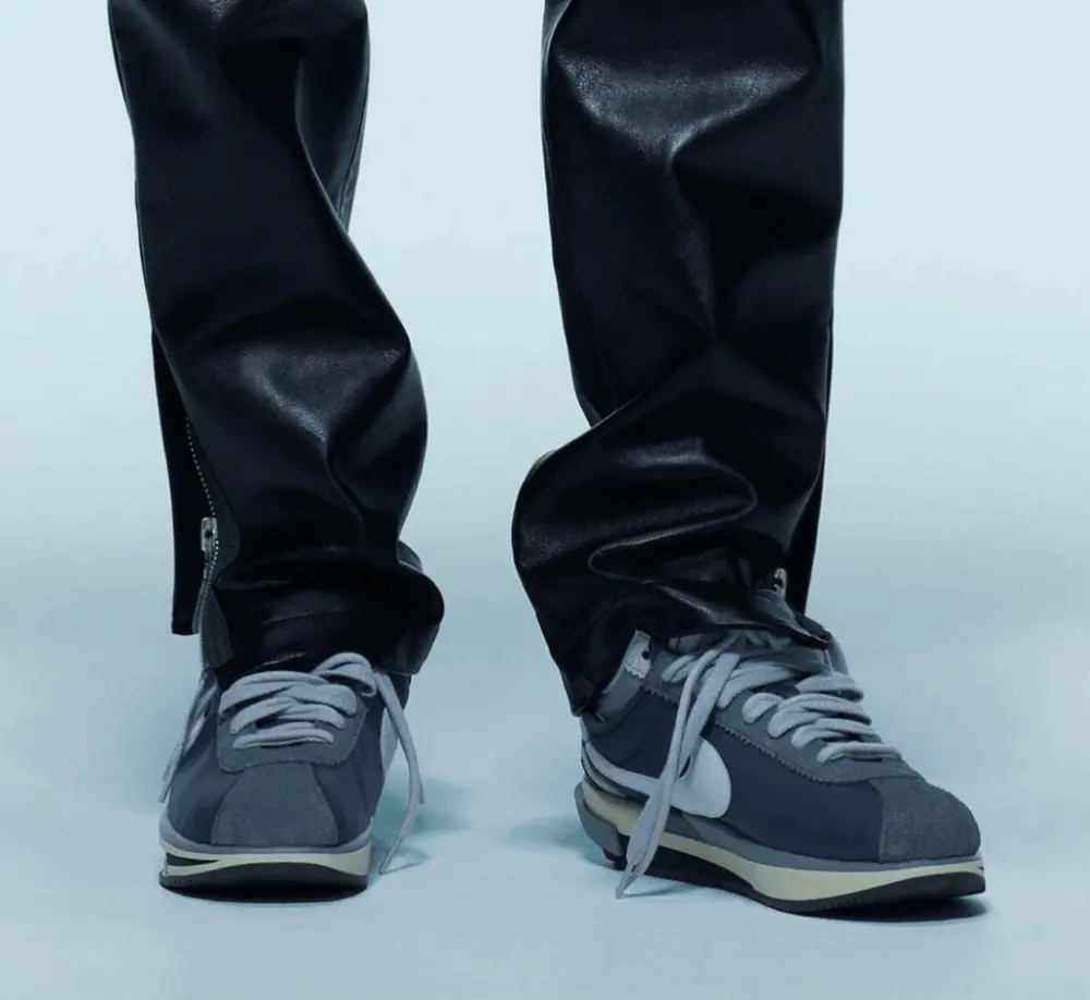 Giày Nike Zoom Cortez SP 'Sacai Iron Grey' DQ0581-001 - Ảnh 3