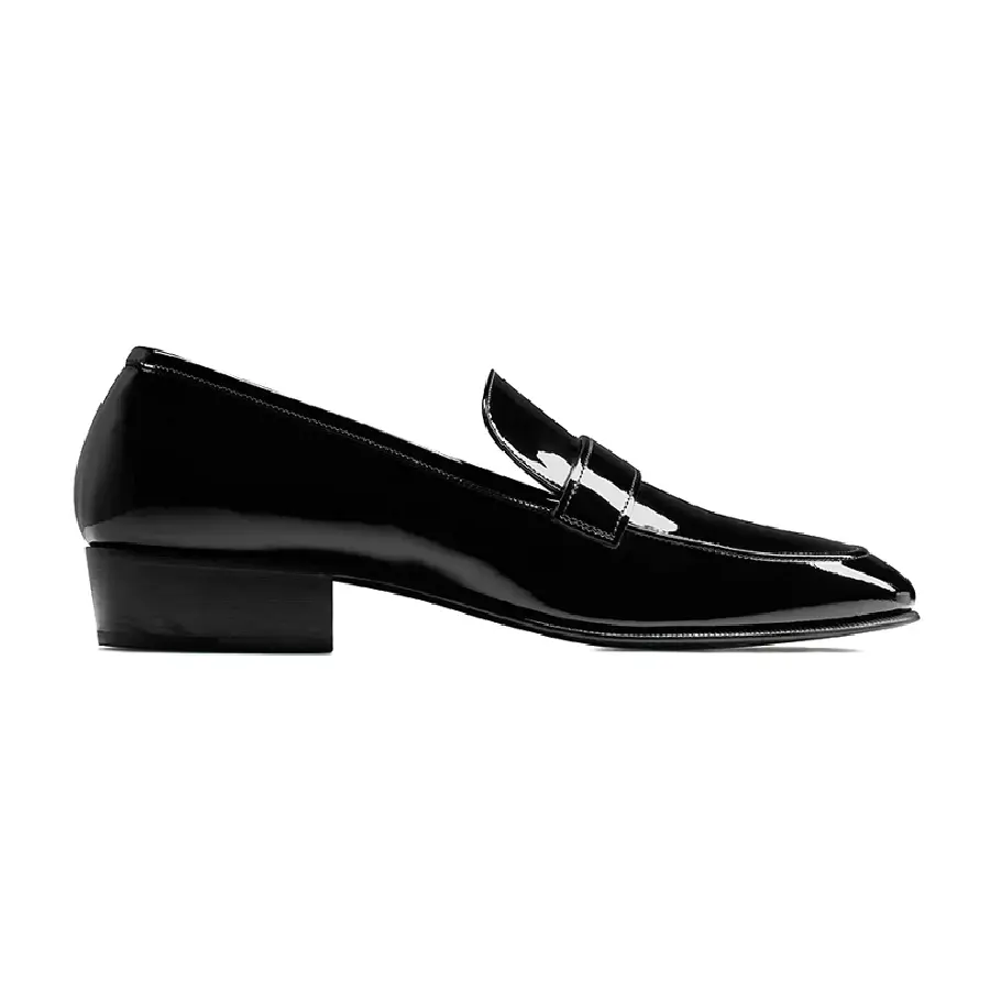 Giày Saint Laurent Solferino Penny 'Black' 711018AAAES1000