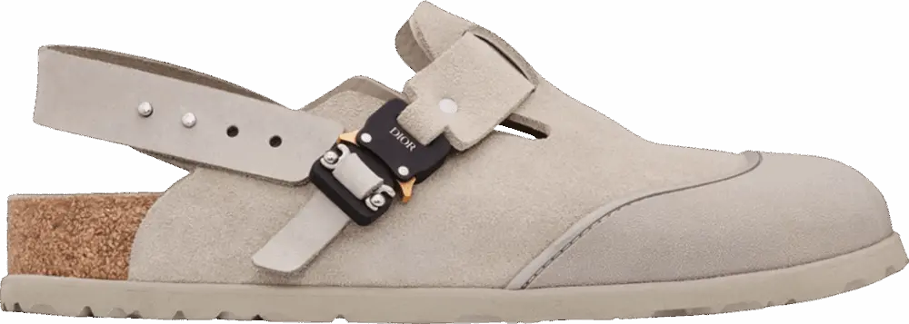 Dép Dior By Birkenstock 'Tokio Mule Greige' 3SA116ZSD-H161