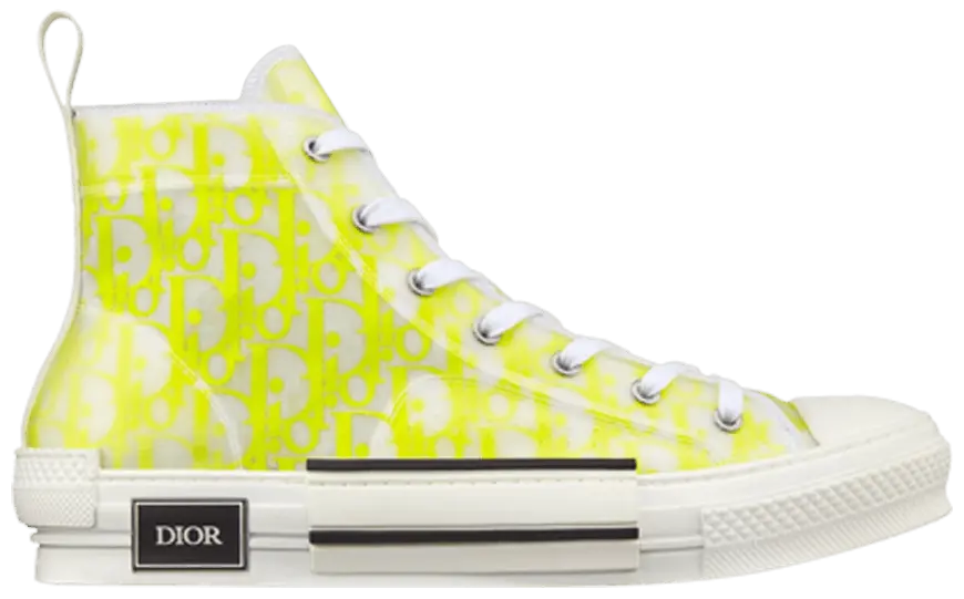 Giày Dior B23 High Dior Oblique White Yellow 3SH118YNT H160