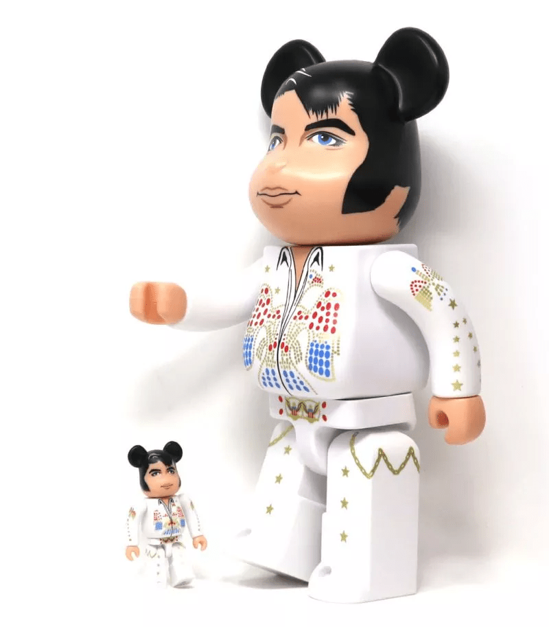 Mô hình Bearbrick Elvis Presley 100% & 400% White - Ảnh 2