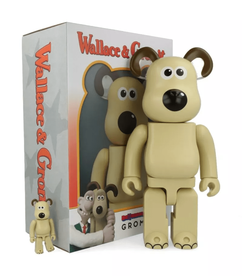 Mô Hình Bearbrick Wallace & Gromit "Gromit" - Ảnh 2
