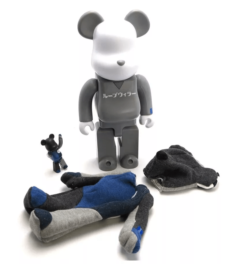 Mô Hình Bearbrick Loopwheeler Black Blue - Ảnh 2