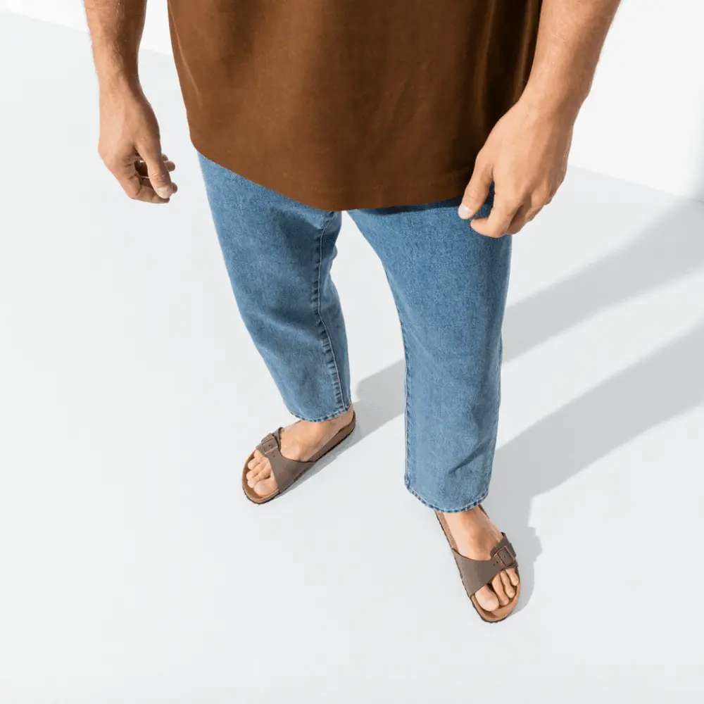 Dép Birkenstock Madrid Birkibuc 'Mocha' 40093 - Ảnh 4