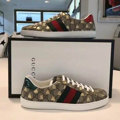 Giày Gucci Ace GG Supreme 'Bees' 548950-9N020-8465 - Ảnh 4