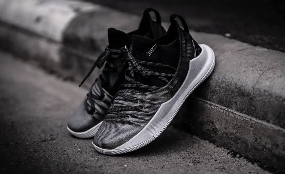 Giày Under Armour Curry 5 'Black Silver' 3020657-101 - Ảnh 4