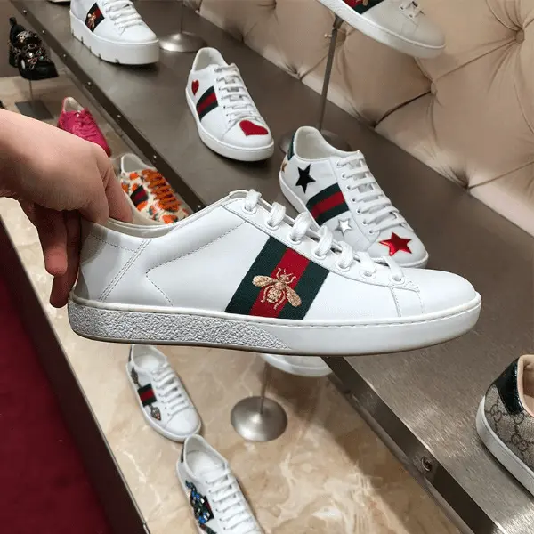 Giày Gucci Wmns Ace Embroidered 'Bee' 475208-A9L60-9067 - Ảnh 5