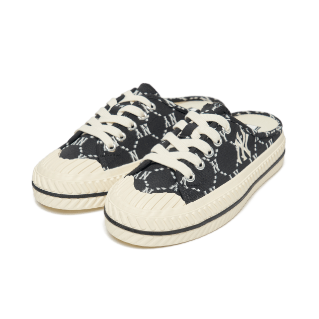 Giày Mlb Mule Dia Monogram Black White 3AMUMDA2N-50BKS - Ảnh 3