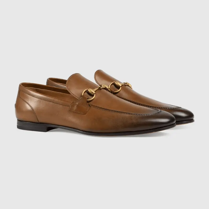 Alternative view of Giày Gucci Jordaan Leather Loafer ‎406994-BLM00-2535