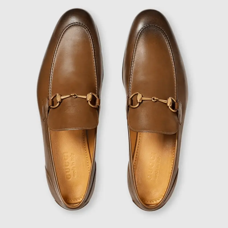 Giày Gucci Jordaan Leather Loafer 406994-BLM00-2535 - Ảnh 3