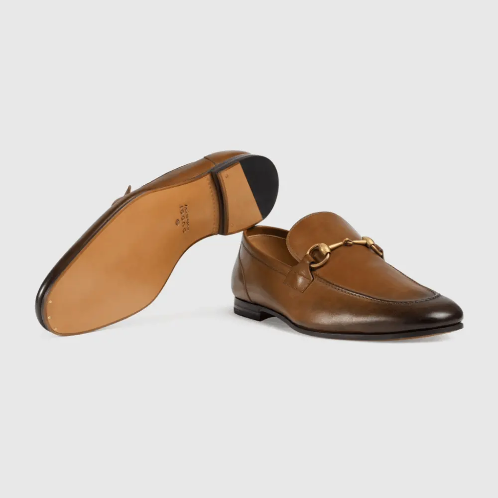 Giày Gucci Jordaan Leather Loafer 406994-BLM00-2535 - Ảnh 4