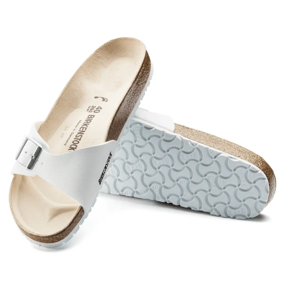 Dép Birkenstock Madrid Birko-Flor 'White' 40733 - Ảnh 8