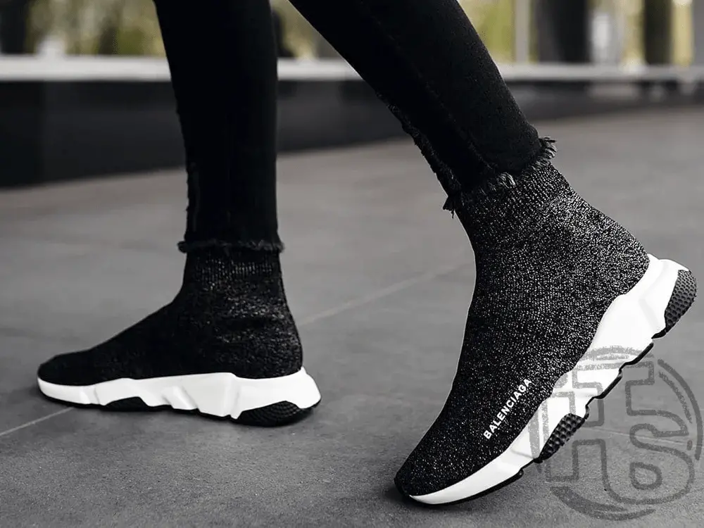 Giày Balenciaga Wmns Speed Trainer 'Scarpe Black' 530284 W0680 1000 - Ảnh 5