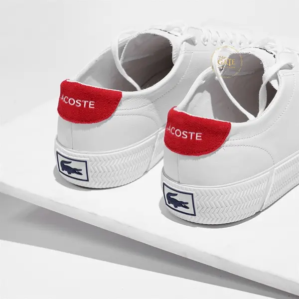 Giày Lacoste Mens Gripshot 'White Red' 740CMA0021286 - Ảnh 4