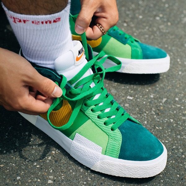 Giày Nike Blazer Mid ‘Mosaic Green’ DA8854-300 - Ảnh 5