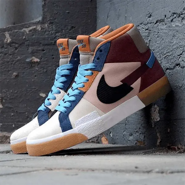 Giày Nike Zoom Blazer Mid Premium SB 'Dark Wine' DA8854-600 - Ảnh 4