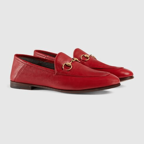 Giày Gucci Leather Horsebit Loafer Red 414998-DLC00-6433 - Ảnh 4
