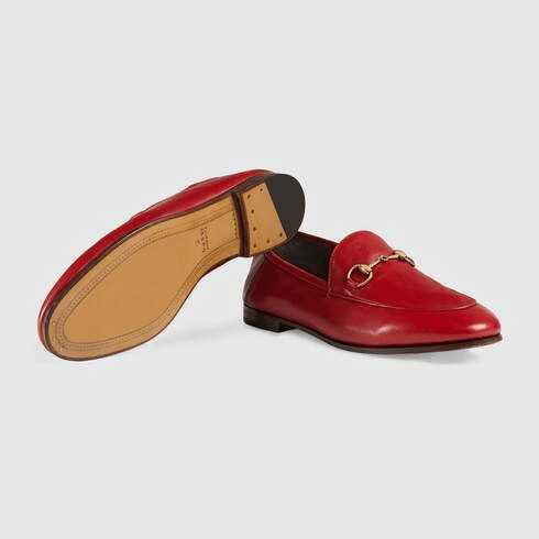 Giày Gucci Leather Horsebit Loafer Red 414998-DLC00-6433 - Ảnh 3