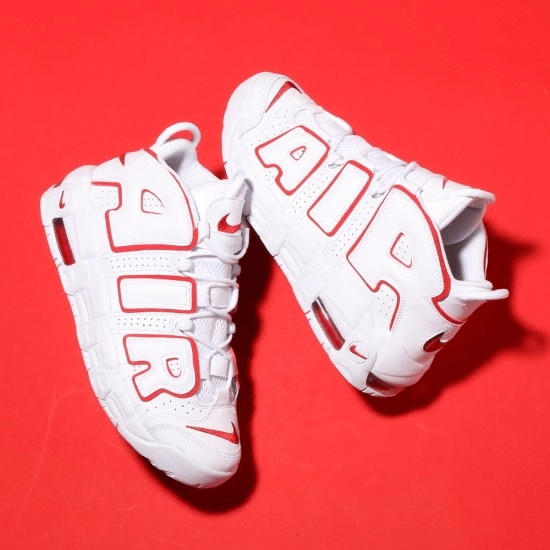 Giày Nike Air More Uptempo GS 'White Varsity Red' 415082-108 - Ảnh 5