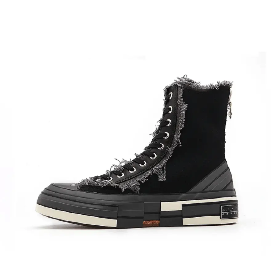 Giày xVESSEL G.O.P. Highs for Yohji Yamamoto Black FN-E03-062-1 - Ảnh 7